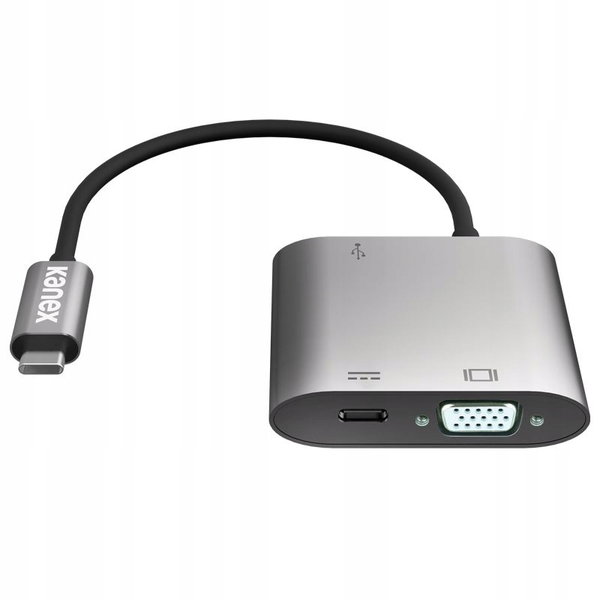 Kanex USB-C VGA Adapter with Power Delivery - Adapter z USB-C na USB 1,5 A,