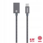 Kanex przejściówka DuraBraid Aluminium z USB-C na USB 3.0 typ A Space Grey