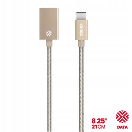 Kanex przejściówka DuraBraid Aluminium z USB-C na USB 3.0 typ A (Gold)