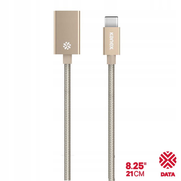 Kanex przejściówka DuraBraid Aluminium z USB-C na USB 3.0 typ A (Gold)