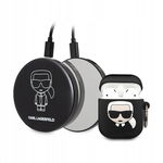 Karl Lagerfeld Bundle Ikonik Zestaw etui do Apple Airpods 1 2 + Power Bank