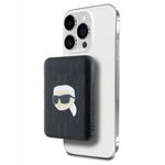 Karl Lagerfeld MagSafe - Power Bank indukcyjny 5000 mAh 15W (czarny)