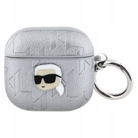 Karl Lagerfeld Monogram Karl Head - Etui AirPods 4 (srebrny)