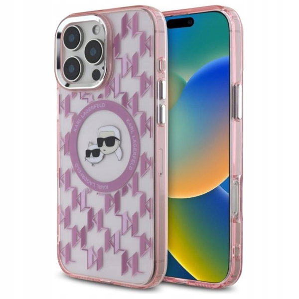 Karl Lagerfeld MagSafe - Etui iPhone 16 Pro Max (różowy)