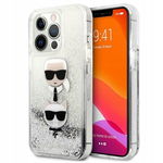 Karl Lagerfeld Liquid Glitter Karl & Choupette Etui iPhone 13 Pro Max