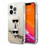 Karl Lagerfeld Liquid Glitter Karl & Choupette Etui iPhone 13 Pro Max