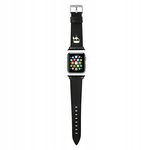 Karl Lagerfeld Saffiano Karl Head - Pasek do Apple Watch 42/44/45 mm (czarn