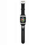 Karl Lagerfeld Silicone Head - Pasek do Apple Watch 42/44/45 mm (czarny)