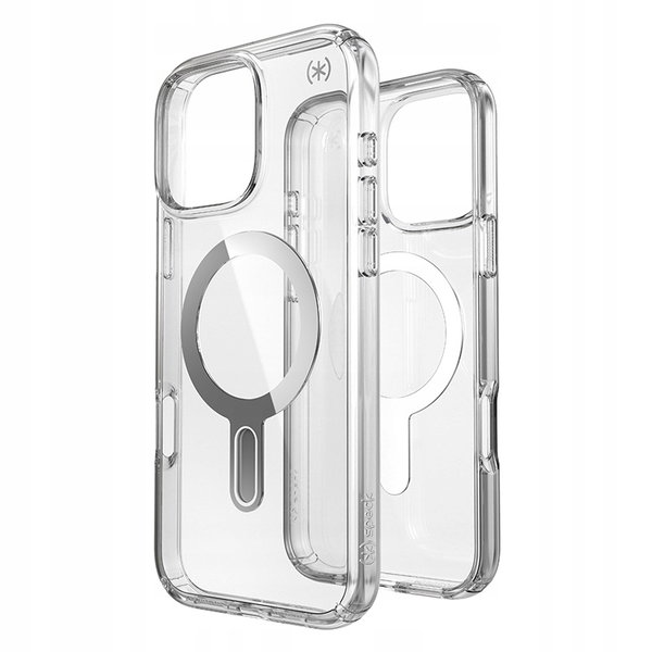 MagSafe - Etui iPhone 16 Pro Max (Clear / Chrome Finish / Serene Silver)