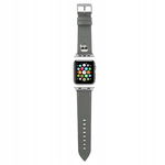 Karl Lagerfeld Saffiano Karl Head Pasek do Apple Watch 42/44/45 mm srebrny