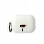 Karl Lagerfeld Silicone NFT Karl Head 3D - Etui AirPods Pro 2 (biały)