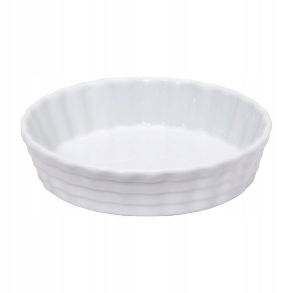 Minibrytfanna porcelanowa / naczynie do zapiekania okrągłe, średnica 13 cm