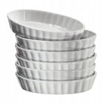 Naczynie porcelanowe do creme brulee 14×8,5×2,5 cm 6 szt.