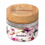 Pojemnik szklany na żywność / lunchbox 500 ml (Dark Flowers)