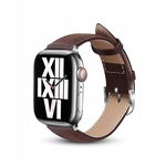 Pasek z naturalnej skóry do Apple Watch 44/45/46/49 mm (Espresso)