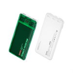Power bank 10000 mAh PD 20W + QC 22.5W (Zielony / Przezroczysty)