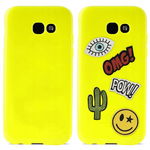 PURO Patch Mania - Etui Samsung Galaxy A3 (2017) w zestawie 5 naklejek