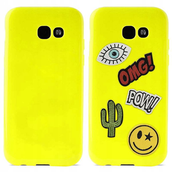 PURO Patch Mania - Etui Samsung Galaxy A3 (2017) w zestawie 5 naklejek