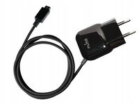 PURO Mini Travel Charger - Przenośna ładowarka sieciowa z kablem Micro USB