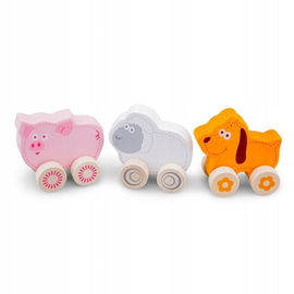 New Classic Toys - Drewniane zwierzątka jeżdżące