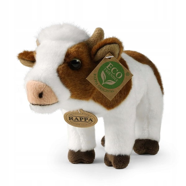 Rappa - Pluszowa realistyczna maskotka Krowa 23 cm Eco-Friendly