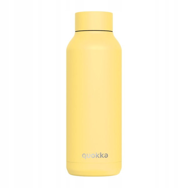 Quokka Solid - Butelka termiczna ze stali nierdzewnej 510 ml (Light Yellow)