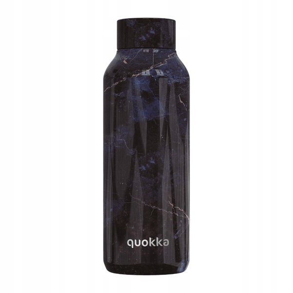 Quokka Solid - Butelka termiczna ze stali nierdzewnej 510 ml (Black Marble)