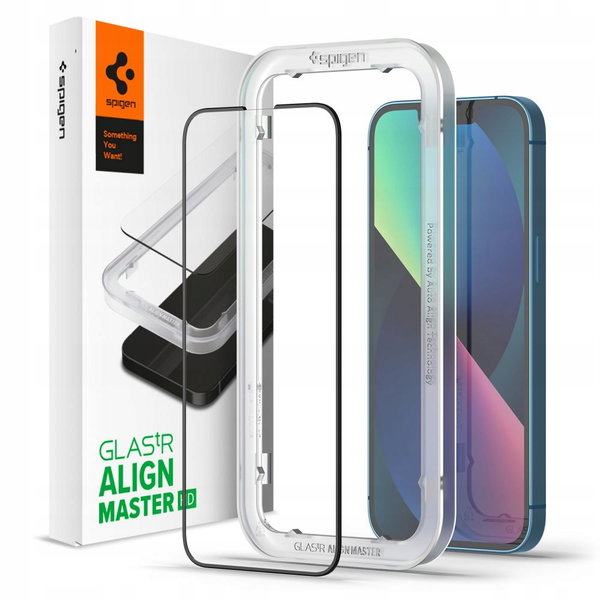 Spigen Alm Glass FC - Szkło hartowane do iPhone 13 / iPhone 13 Pro