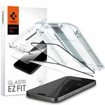 Spigen GLAS.TR EZ FIT FC Szkło hartowane do iPhone 15 Pro 2 szt Czarna ramk