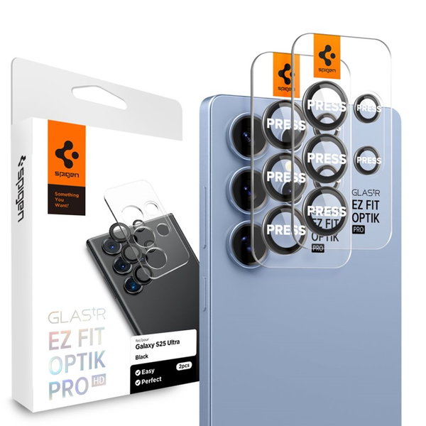 Spigen Optik Pro GLAS.TR EZ Fit Camera Protector 2-Pack - Szkło ochronne na