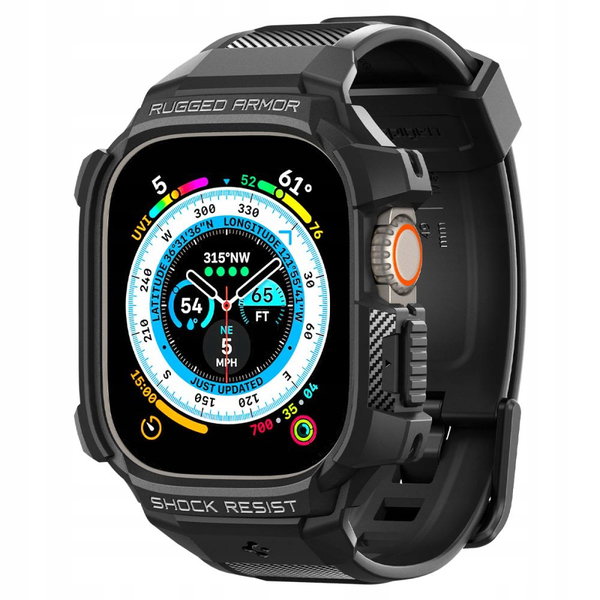 Spigen Rugged Armor Pro - Pasek z obudową do Apple Watch Ultra 49 mm