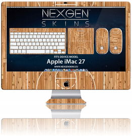 Zestaw skórek na obudowę z efektem 3D iMac 27" (Hardwood Classic 3D)