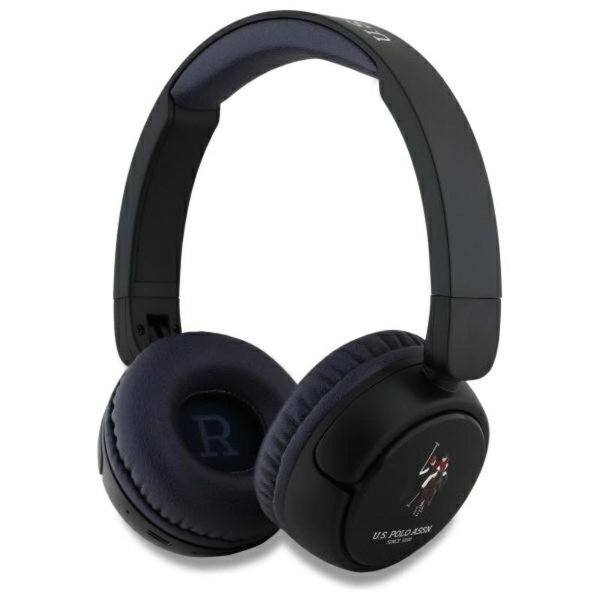 US Polo Assn - Bezprzewodowe słuchawki nauszne Bluetooth V5.3 (czarny)
