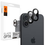 Szkło ochronne na obiektyw do iPhone 16 / 16 Plus (2 szt) (Czarny)