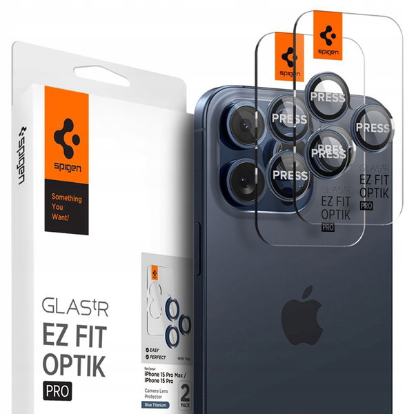 Szkło na obiektyw do iPhone 15 Pro/15 Pro Max/14 Pro/14 Pro Max (2 szt)