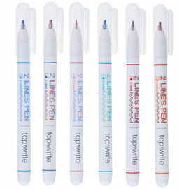 Topwrite - Zestaw długopisów kulkowych z podwójną linią 6 elementów