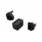 Ładowarka sieciowa Multiplug GaN USB-C 20W PD (Czarny)