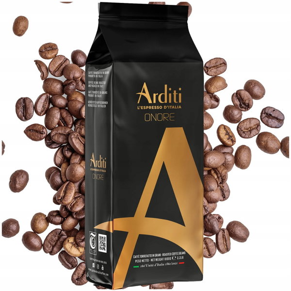 Arditi Onore 1kg - Włoska Kawa Ziarnista Premium o Wyjątkowej Jakości