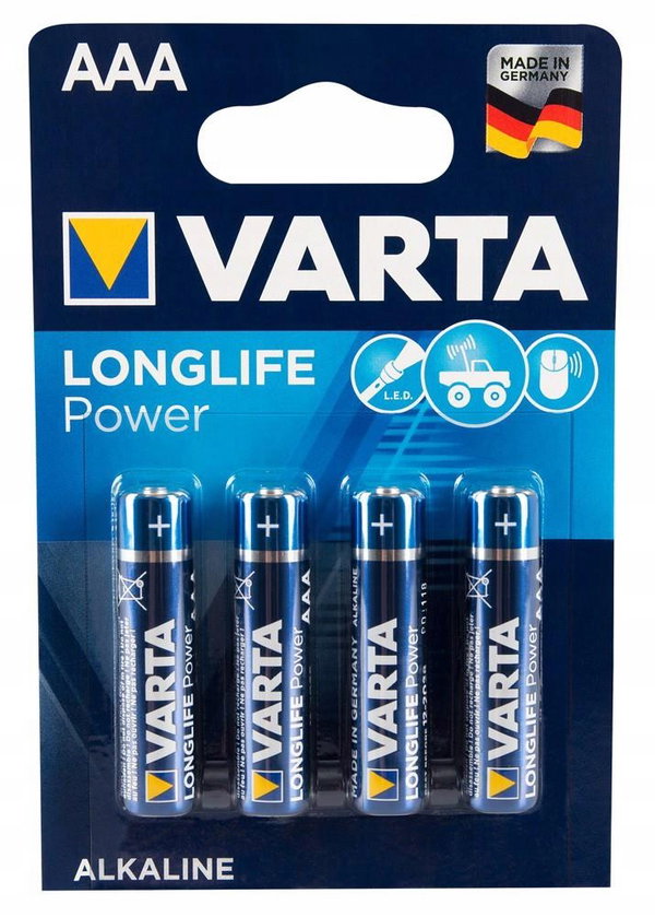 Bateria alkaliczna Varta AAA (R3) 4 szt.