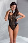 Bielizna Damska Czarne Body Stringi Koronka S/M