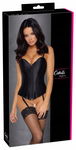 Bielizna Damska Czarny Wiązany Skórzany Gorset Corset black r. M