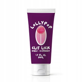 Clit Lick - Lollypop Raspberry - Krem do Malowania Ciała Jadalny 50 ml