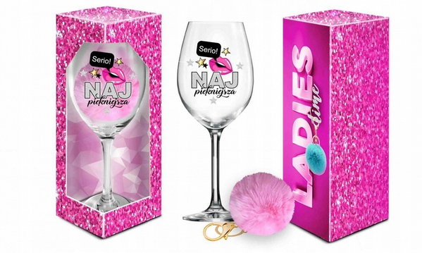 LADIES TIME - kieliszek do wina Najpiękniejsza
