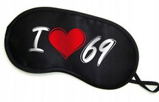 Maska Opaska na oczy ""I LOVE 69""