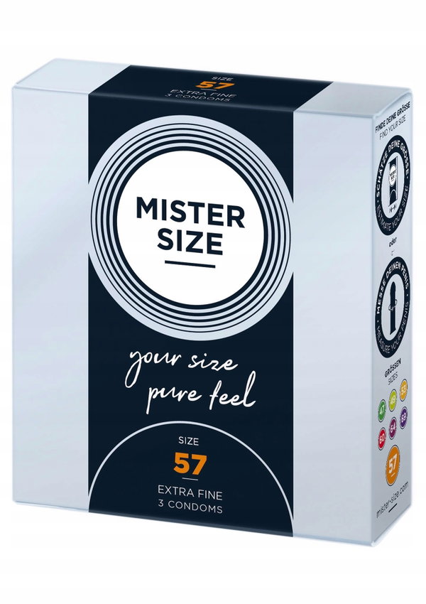 Mister Size Condoms prezerwatywy dopasowane do rozmiaru 57mm 3 sztuki