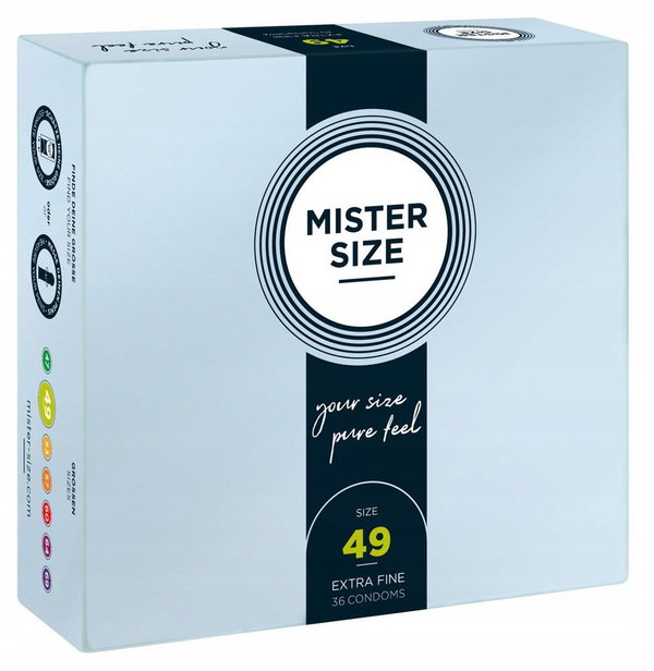 Mister Size Condoms prezerwatywy dopasowane do rozmiaru 49mm 36 sztuk