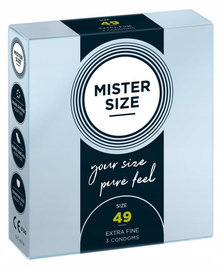 Mister Size Condoms prezerwatywy dopasowane do rozmiaru 49mm 3 sztuki