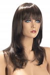Peruka włosy długie syntetyczne czarny WORLD WIGS damska