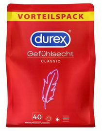 Prezerwatywy Kondomy Durex Gefühlsecht Classic 40 szt