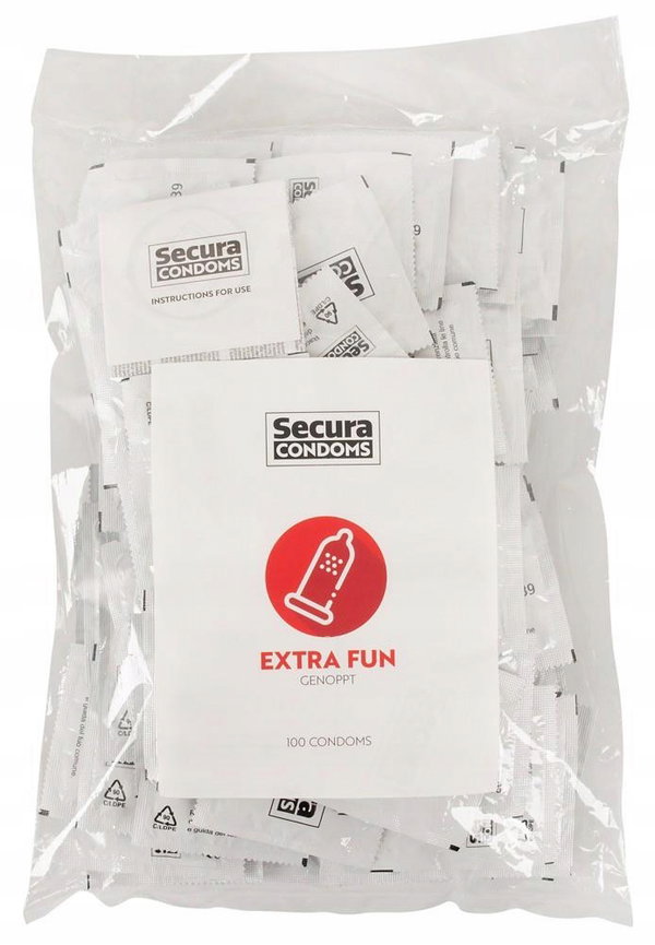 Prezerwatywy Kondomy Secura Extra Fun 100 szt